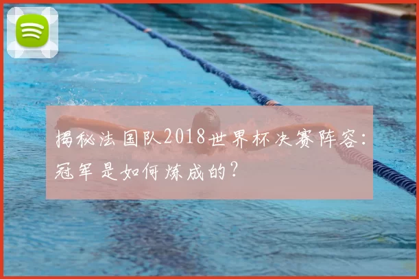 揭秘法国队2018世界杯决赛阵容：冠军是如何炼成的？